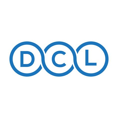 DCL letter logo design on black background.DCL creative initials letter logo concept.DCL vector ...