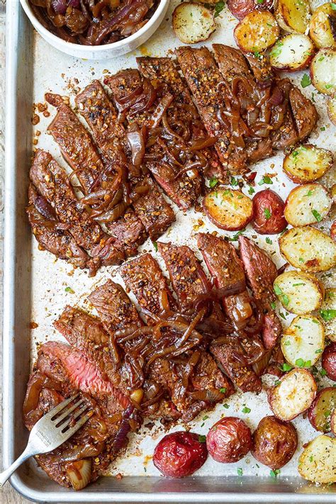 Sheet Pan Steak and Potatoes Recipe — Eatwell101