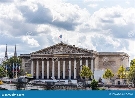 Building of the National Assembly, the Lower House of the Bicameral French Parliament Under the ...