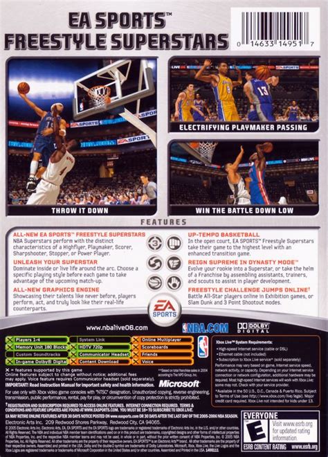 NBA Live 06 (2005) box cover art - MobyGames