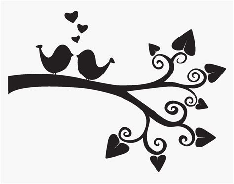 Lovebird Clip Art - Black And White Image Of Bird Cartoon, HD Png Download , Transparent Png ...