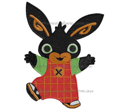 Bing Bunny Embroidery Design - Sarah Sew and Sew