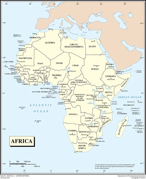 High resolution detailed political map of Africa. Africa high resolution detailed political map ...