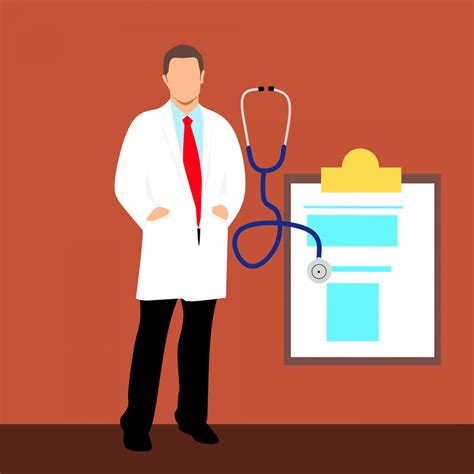 Free Images : doctor, checkup, health, cartoon, chart, clinic, clipboard, coat, comic characters ...