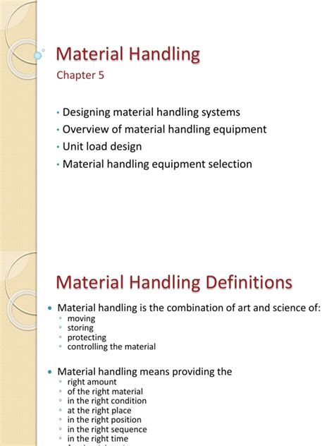 Material Handling Systems | PDF | Manufactured Goods | Economic Sectors