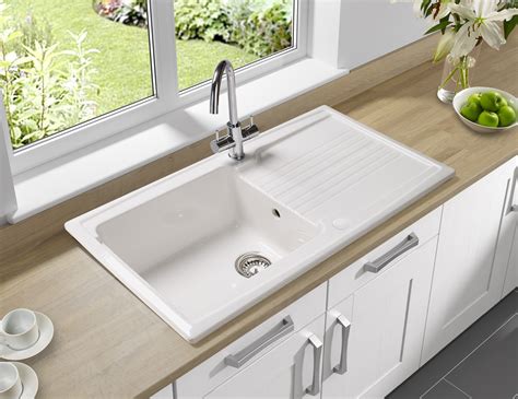 Astracast Equinox 1.0 Bowl Ceramic Inset Kitchen Sink - EQ10WHHOMESK