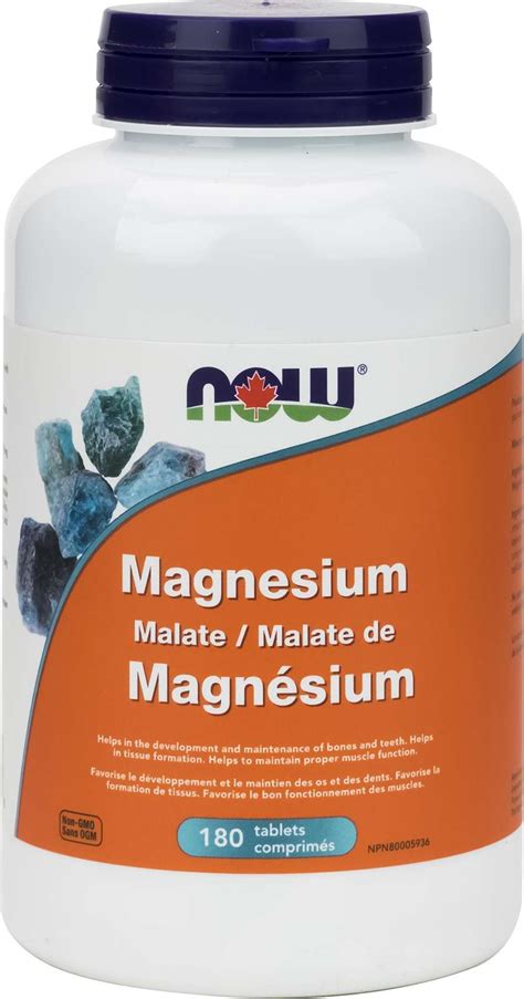 Now Magnesium Malate, 180 Tablets - Your Health Food Store and So Much More! | Old Fashion Foods