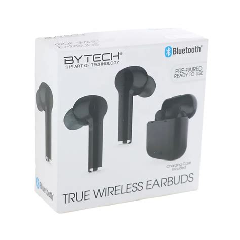 Bytech Black True Wireless Earbuds with Charging Case - Shop Electronics at H-E-B