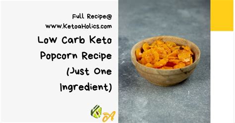 Low Carb Keto Popcorn Recipe (Just One Ingredient)