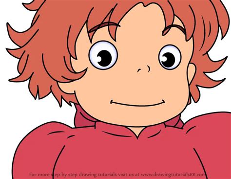 How to Draw Ponyo from Ponyo (Ponyo) Step by Step | DrawingTutorials101.com