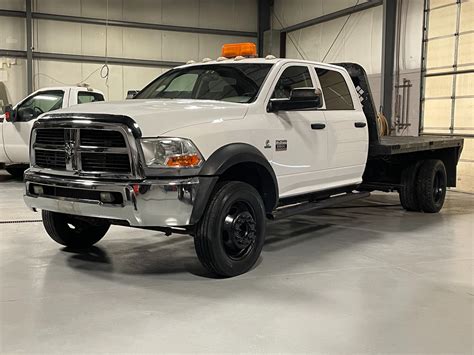 Used 2012 Ram 5500 Flatbed Crew Cab - 6.7 Cummins Turbo-Diesel - 5TH WHEEL - Low Miles For Sale ...