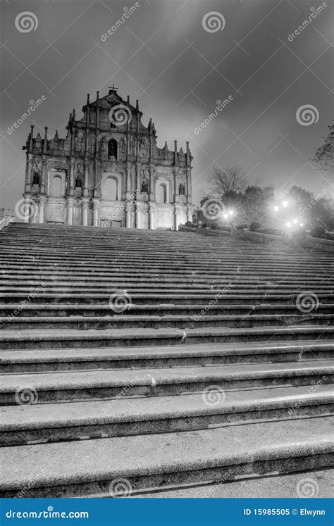 Ruins of St. Paul s stock image. Image of external, heritage - 15985505