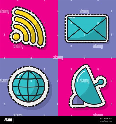 Internet icon set design Stock Vector Image & Art - Alamy