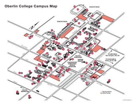 Oberlin College Campus Map – Map Vector