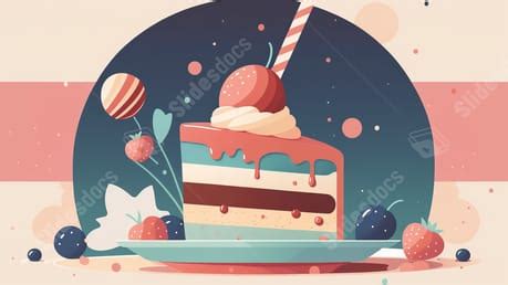 Birthday Cake Powerpoint Background For Free Download - Slidesdocs