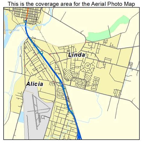 Aerial Photography Map of Linda, CA California