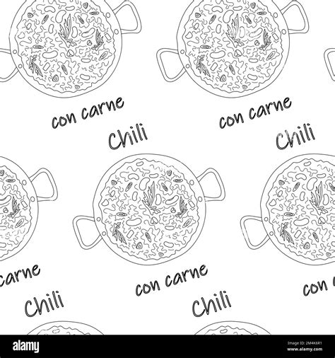 Chili con carne with beans Stock Vector Images - Alamy