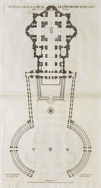 St Peter's Basilica, Rome: plan of the basilica and square | RIBA pix