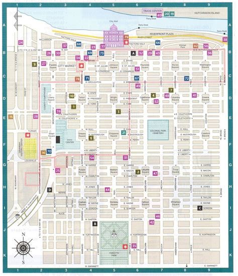 Printable Map Of Savannah Ga Historic District - Printable Maps