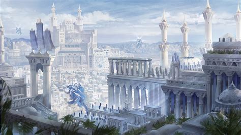 Qrath Empire (cityscape fantasy concept art) by DamianKrzywonos on DeviantArt