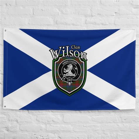 Clan Wilson Scottish Family Crest Scotland Flag Scottish | Etsy