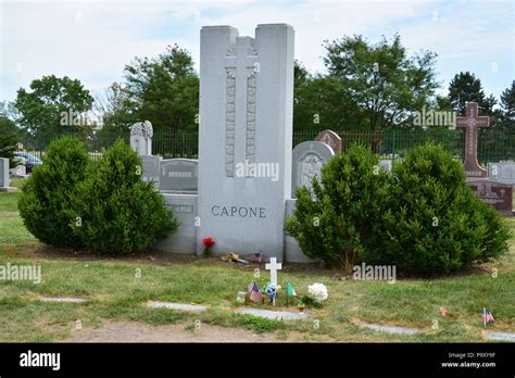 The Capone family marker at the Mount Carmel Cemetery in suburban Hillside, where Al Capone and ...