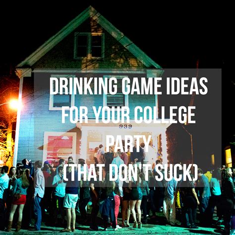 Drinking Game Ideas for your College Party (that don't suck) - Beer ...