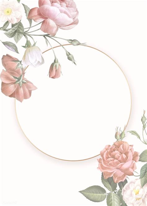 Elegant floral frame design illustration | premium image by rawpixel ...