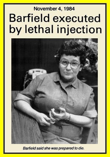 Unknown Gender History: Velma Barfield, North Carolina Serial Killer - 1978