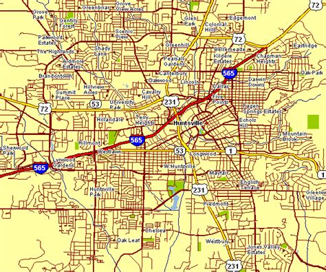 City Map of Huntsville
