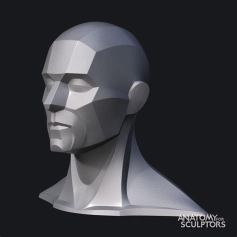 ArtStation - Male head 3D model block-out in 2022 | Holz schnitzen, Schnitzen