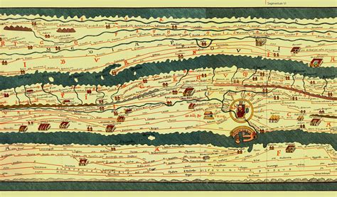 Orbis Terrarum: Geografía en la Roma Antigua: La Tabula Peutingeriana: un mundo sin fronteras