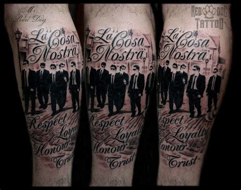 La Cosa Nostra Tattoo | Tattoos, Tattoo mafia, Half sleeve tattoos designs