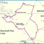 Beartooth Highway Map - TravelsFinders.Com