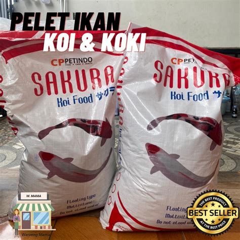 Jual Pelet ikan koi koki sakura ukuran 2mm dan 5mm 500gram makanan ikan koi koki pakan ikan koi ...