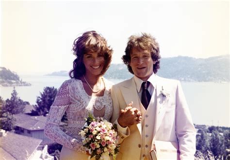 Robin Williams and his first wife Valerie Velardi on their wedding day ...