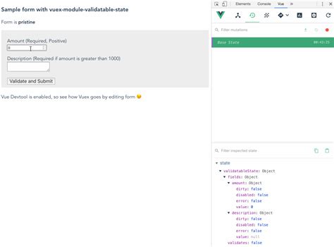 Vuex Module Validatable State