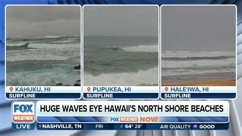 Monster waves reaching 30-40 feet forecast for Hawaii north beaches | Fox Weather