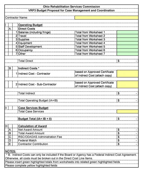 Project Budget Proposal Template | Proposal templates, Word template ...