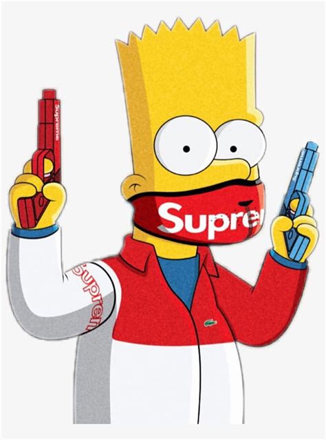 Bart Simpson Bartsimpson Gang Trap - Bart Simpson With A Gun - PNG, Bart Simpson Gangster HD ...