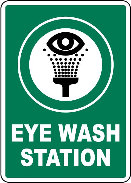 Eye Wash Station Sign - Claim Your 10% Discount