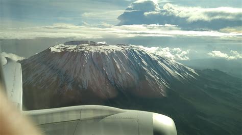 It was nice and clear during our departure from Mt Kilimanjaro airport ...