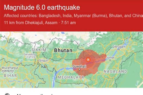 Assam Earthquake: Epicentre in Dhekiajuli; Damages, Cracks Reported ...