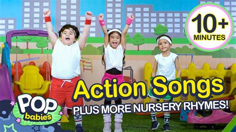 Action Songs + More Nursery Rhymes | Non - Stop Compilation | Pop Babies - thejesusculture