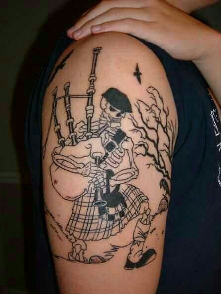 Dropkick Murphys skeleton piper | Dropkick murphys tattoo, Tattoo designs, Tattoos