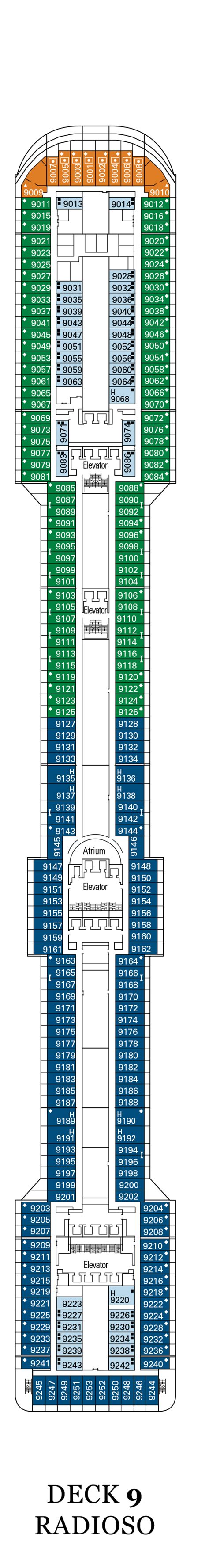 MSC Fantasia Deck Plans | CruiseInd