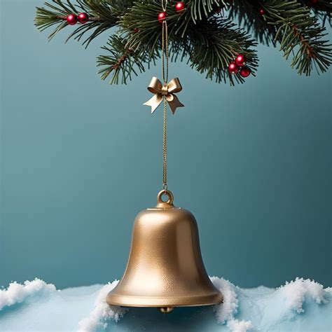 Premium AI Image | Bell Choir of Christmas A Festive Background Resonating with Holiday Cheer