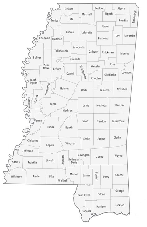 Mississippi County Map - GIS Geography