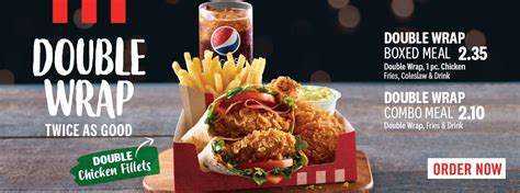 Double Wrap New Meal From KFC Kuwait Restaurant :: Rinnoo.net Website