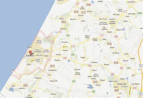 Ashkelon Map - Israel